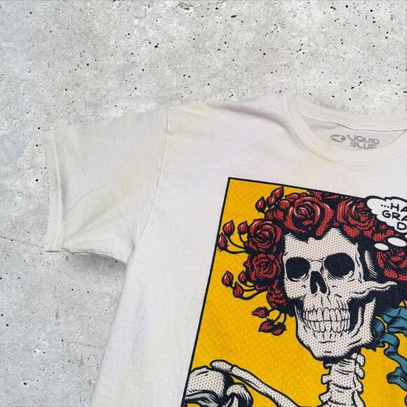Bertha Pop Art Grateful Dead Shirt - Liquid Blue Have a Grateful Day T-shirt XL - Picture 4 of 11